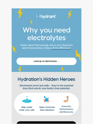 Hydrant - Why electrolytes change everything (hint: it's science)