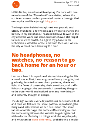 ReadyMag - Thumbnail: no phone, no headphones, just all eyes and ears