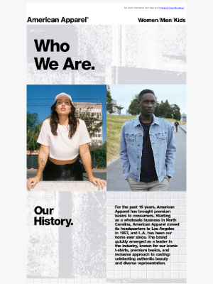 American Apparel - Our Story
