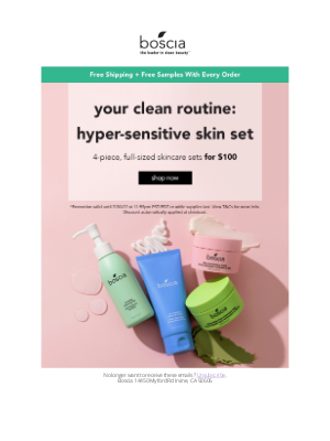 Boscia Skincare - Complete Clean Skincare Routine Offer 🥰