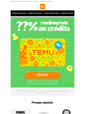 Temu (France) - @ro***ux, vous avez été remboursé ! Allez récupérer votre argent maintenant >