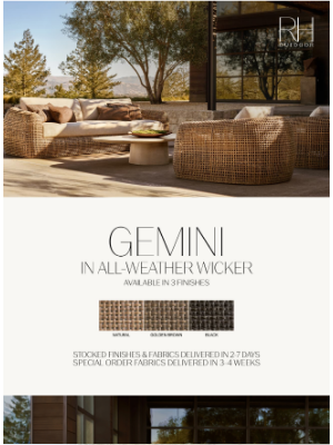 RH.com - Discover All-Weather Woven Collections for Inspired Outdoor Spaces