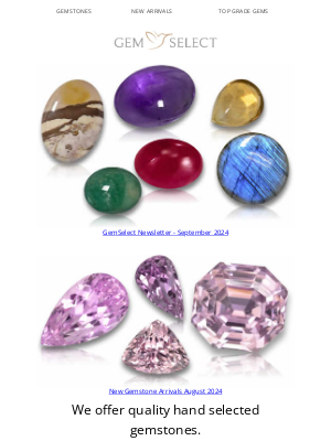 GemSelect.com - GemSelect September 2024 Newsletter | All About Cabochons