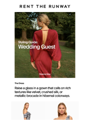 Rent the Runway - The Winter Wedding Checklist