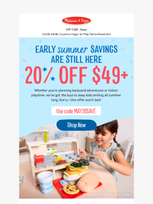 Melissa & Doug LLC - Keep the Fun Going with 20% Off!