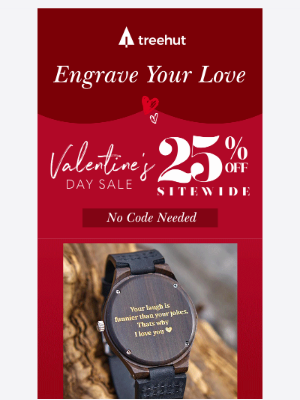 Tree Hut Design - [V-Day Exclusive] 25% Off Personalized Watches