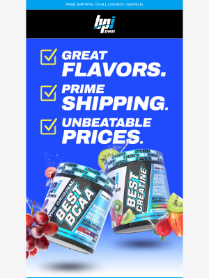 BPI Sports Nutrition Supplements - Amazing Pricing on Amazon: Best BCAA and Best Creatine!
