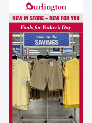 Burlington - Deals for Dad!