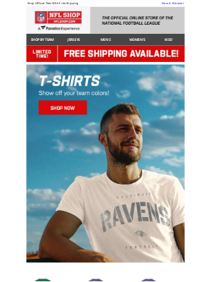 NFL - Ravens Tees To Keep In Your Starting Lineup