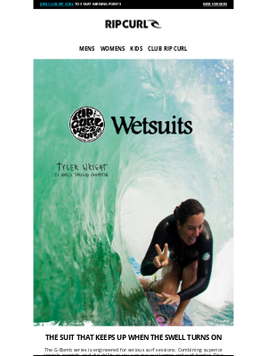 Rip Curl - When the swell picks up, this suit delivers