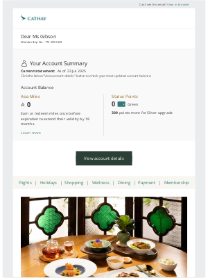 Your Account Summary for Jul 2025