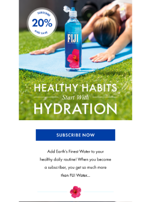 FIJI Water - Elevate your daily routine with FIJI Water! 🌺💦