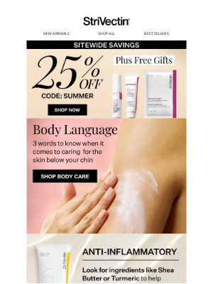 StriVectin - 25% Off Body Anti-Aging Care