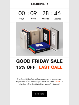 Fashionary - LAST CALL 15% GOOD FRIDAY SALE