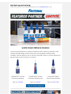 Fastenal - Repairs in an instant