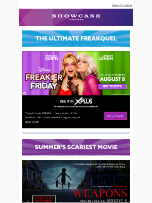 Showcase - 💜💚 Freakier Friday, Let your FREAKIER flag fly at Showcase!