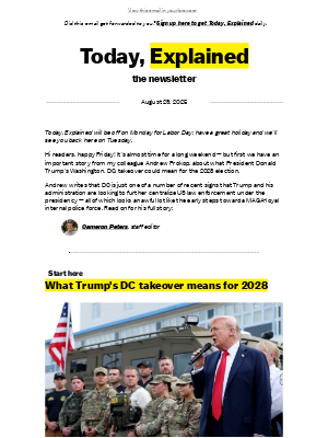 What Trump's DC takeover means for 2028