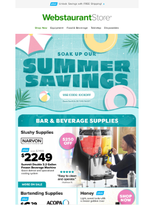 WebstaurantStore - Hot sale: stock up without stress