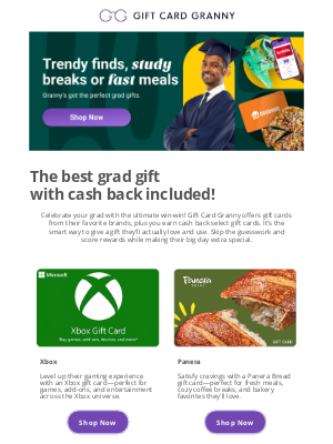Gift Card Granny - Insider Perk: Cash Back on Top Gifts🎂