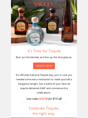 SAUCEY - it’s a big day for tequila 😎