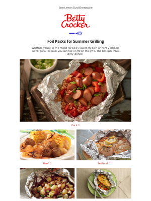 Betty Crocker - Foil Packs for Summer Grilling