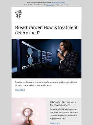 Mayo Clinic - Breast cancer: How is treatment determined?