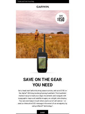 Garmin - Save $150 on a Dog Tracking Handheld