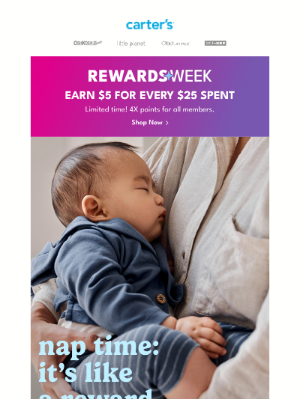 OshKosh B'Gosh - Rewards week! 4x points for ALL MEMBERS 💗