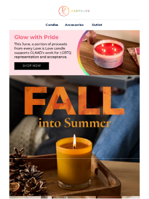 PartyLite - 🍁 Fall for Summer: Up to 40% off