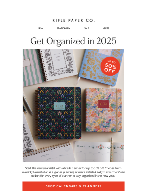 Rifle Paper Co. - Get Organized in 2025 🌸