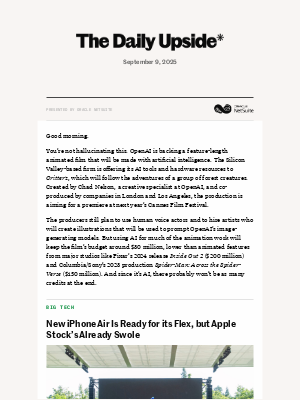 The Daily Upside - Apple Airs It Out