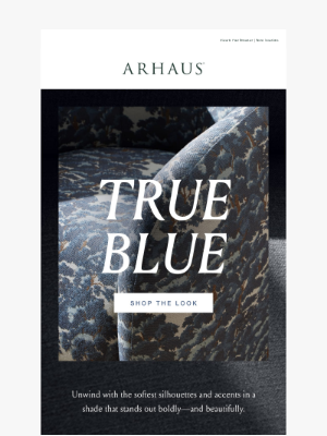 Arhaus - Soft Silhouettes in a Bold Shade 💙