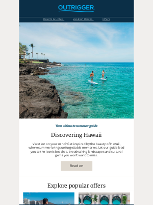 Outrigger Hotels - The ultimate summer guide: Hawaii edition