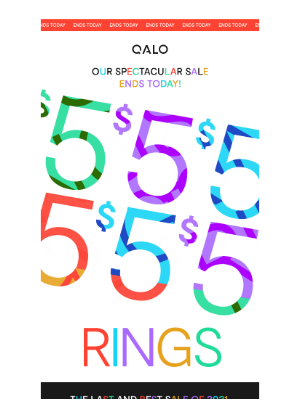 QALO - Your LAST chance to grab $5 rings