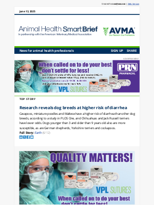American Veterinary Medical Association (AVMA) - Research reveals dog breeds at higher risk of diarrhea