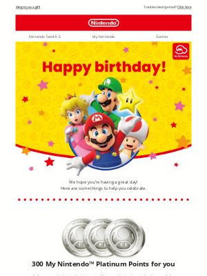 Nintendo - Happy birthday, charles.ce!