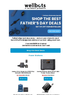wellbots - Wellbots Wednesday: Father’s Day is Around the Corner 🎁