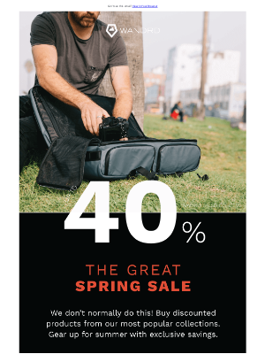 WANDRD - Huge Spring Sale You Don’t Want to Miss!