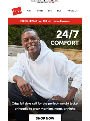 Hanes - Jackets & Hoodies for Morning, Noon & Night