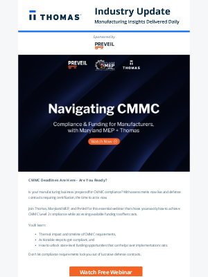 Xometry - Get CMMC Compliant + Unlock Funding | Free Webinar