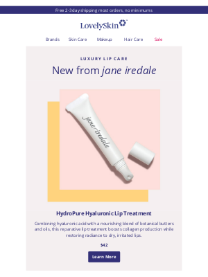LovelySkin - Long-lasting lip hydration starts with jane iredale's new HydroPure Lip Treatment