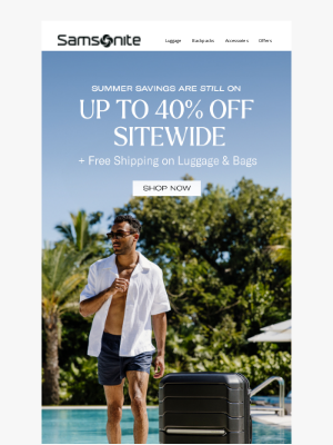 Samsonite - Up to 40% Off Summer Favorites