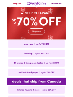 Wayfair (Canada) - ⭐ CLEARANCE ⭐ Less than 48 HOURS left 👀