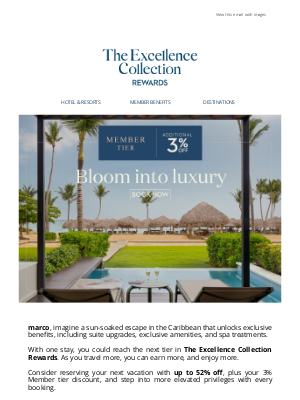 Excellence Resorts - Unlock your next level of luxury, marco