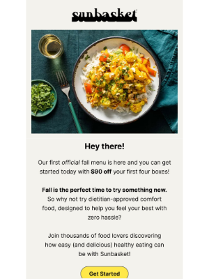 Sun Basket - Peak-season flavors, zero hassle – and $90 OFF!