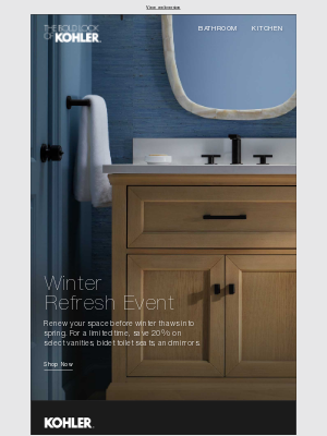 Kohler Co. - The Winter Refresh Event Is Happening Now