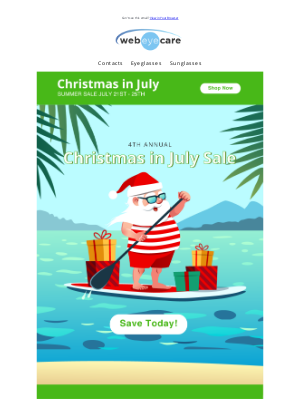 WebEyeCare - It's Christmas in July! 🎄