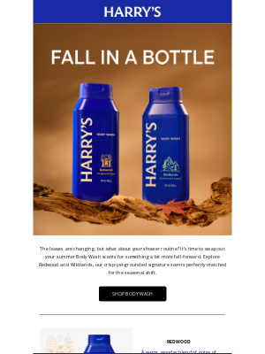 Harry's - Meet your fall scent lineup 🍁