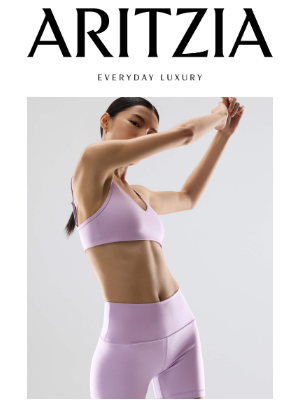 Aritzia (Canada) - GlossForm™ fabric. Take a shine to it.