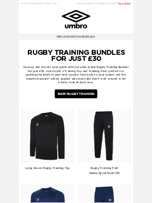 Rugby Training Bundles for £30 🏃